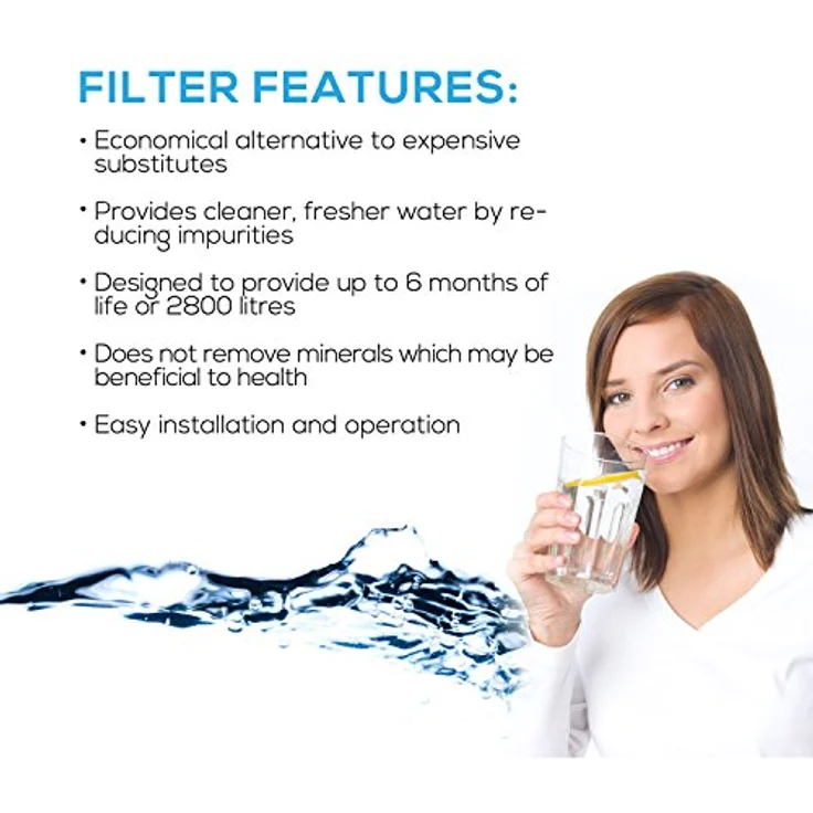 Trinkwasserladen EcoAqua EFF-6007A Wasserfilter für UKF8001, 2839 Liter Kapazität, 1,9 l/min Durchfluss – Bild 6