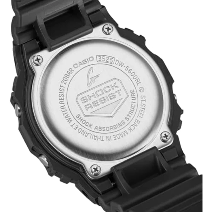 Casio Klassische Uhr DW-5600RL-1ER, Iconic Styles W/Origin Colour, schwarz – Bild 4