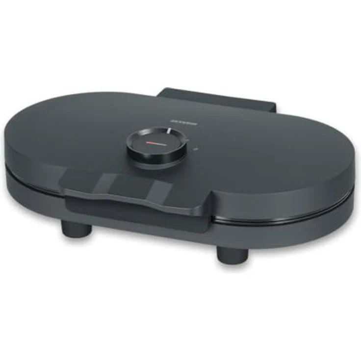 SEVERIN Duo-Waffeleisen Black Line WA 2118, Doppelwaffeleisen mit 1.200 W, PFAS-freier Beschichtung, kompaktes Design, schwarz – Bild 2