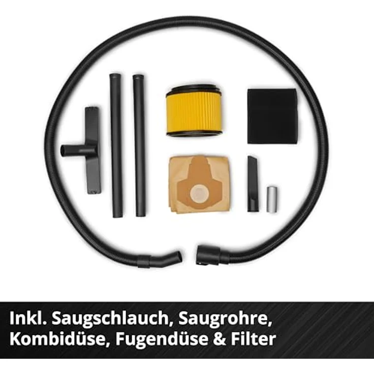Einhell Nass-Trockensauger TC-VC 3055 SA, 900 Watt, 30 L Edelstahlbehälter, Automatiksteckdose, inkl. Düsen und Filter – Bild 4