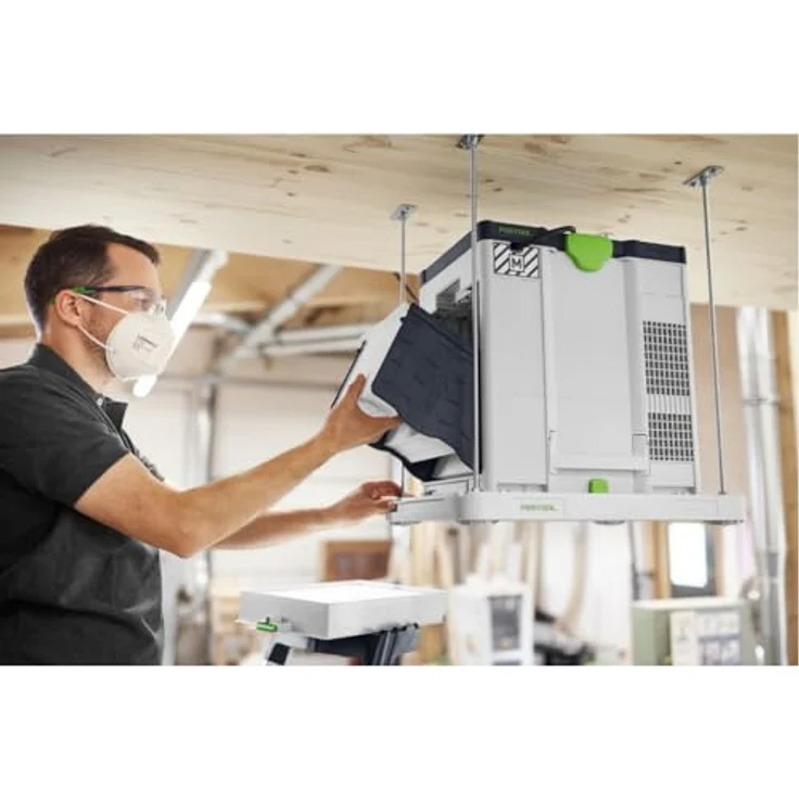 Festool Deckenhalterung DH-SYS-AIR, universelle Befestigung für Luftreiniger, 7,5 m Kabellänge, kompakt und mobil – Bild 6