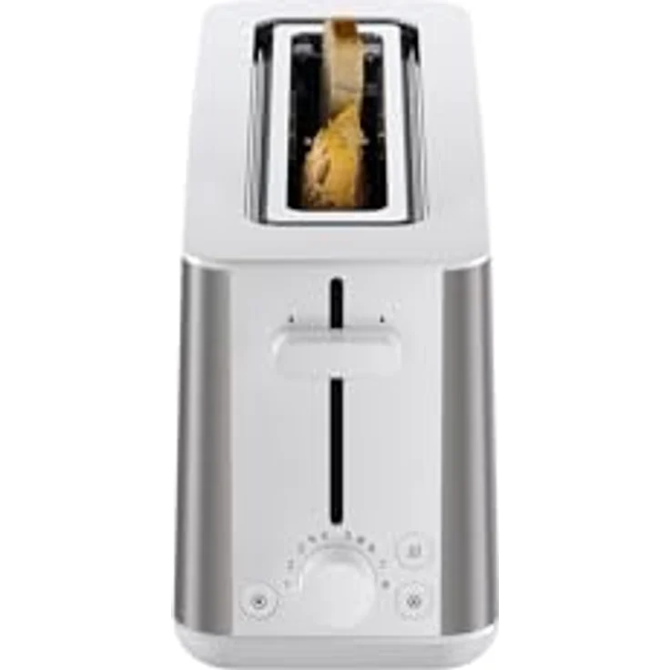 Braun Toaster PurShine HT 1610 WH, 25cm Brot Schlitz, 8 Bräunungsgrade, Aufwärm- & Auftaufunktion, Brötchenaufsatz, Krümelfach, 1030W, Weiß – Bild 2