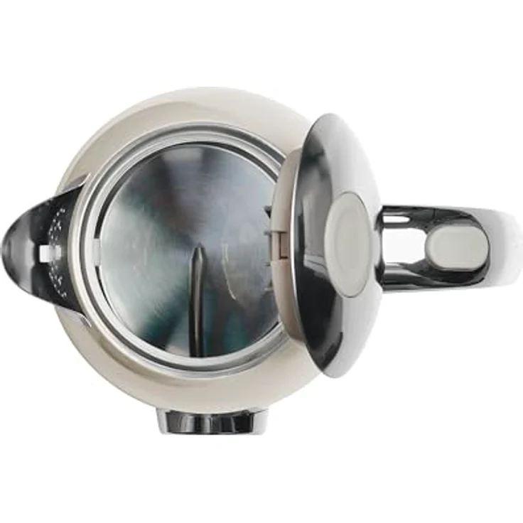 SILVA Schneider Wasserkocher Retro Style - Nostalgia 170, 1850-2200 Watt, 1,7 Liter, Edelstahlgehäuse, Wasserstandsanzeige, Wassertemperaturanzeige, automatische Abschaltung, 360° kabellos, Rot – Bild 4