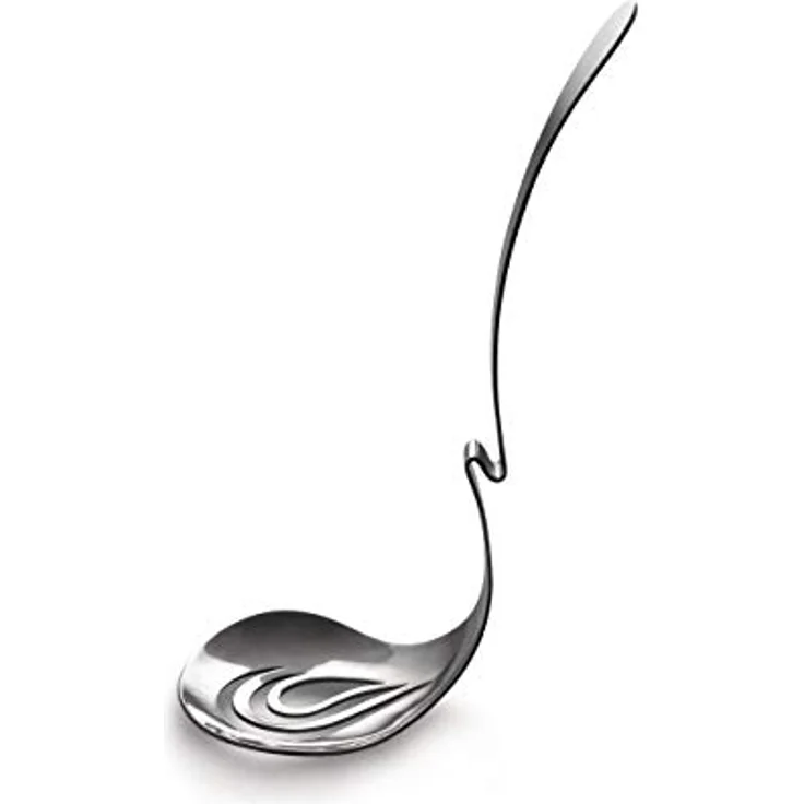 Alessi Nunziatella ESI24 - Perforierte Schöpfkelle für Mozzarella, Edelstahl 18/10, Silber – Bild 2