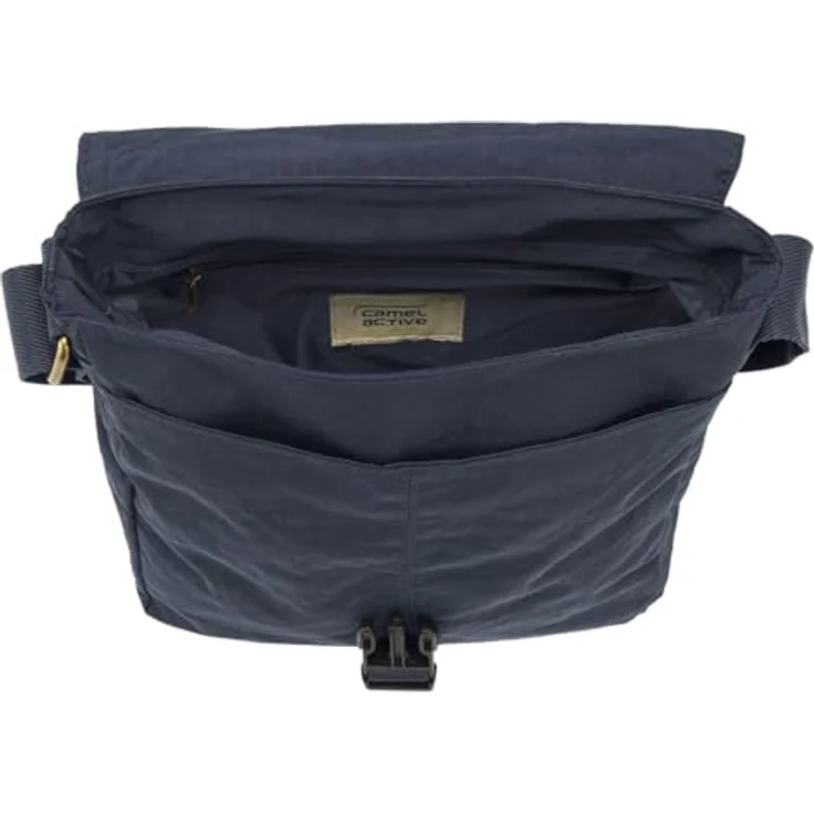 camel active Journey Herren Überschlagtasche Umhängetasche Mittelgroß Blau, 7 Liter Volumen – Bild 2
