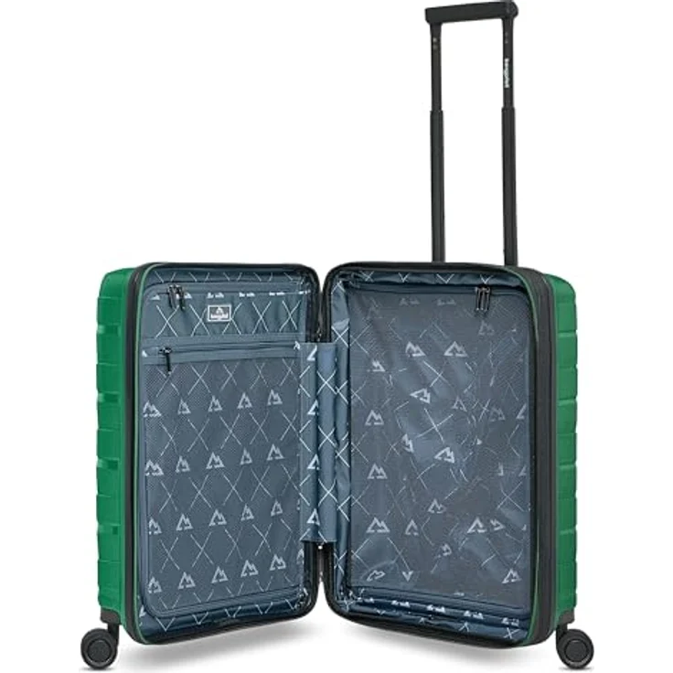 Bergpfeil Handgepäck Koffer mit Laptopfach, ultra-leicht 40 x 23 x 55 cm, erweiterbar von 45 auf 55 Liter, nur 3,06 kg, schwarz – Bild 3