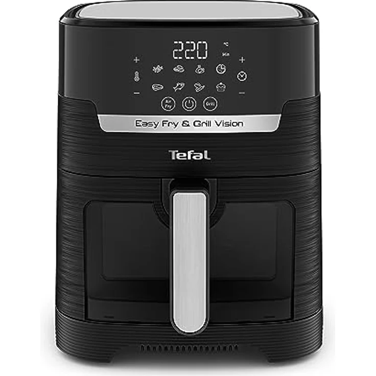 Tefal EY5068 Easy Fry & Grill Vision Heißluftfritteuse | 4,2 L Kapazität | 2-in-1 Technologie | Sichtfenster | Extra Crisp-Technologie | Touchscreen | Schwarz – Bild 4