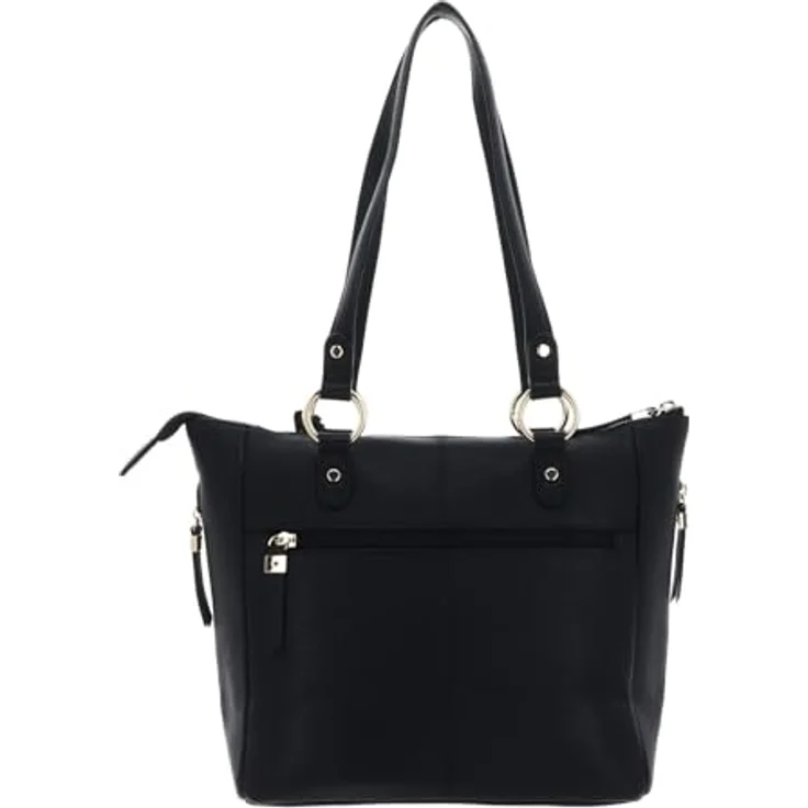 Picard Java Shopper, Ledertasche mit Laptopfach für 36 cm Geräte, schwarz – Bild 3