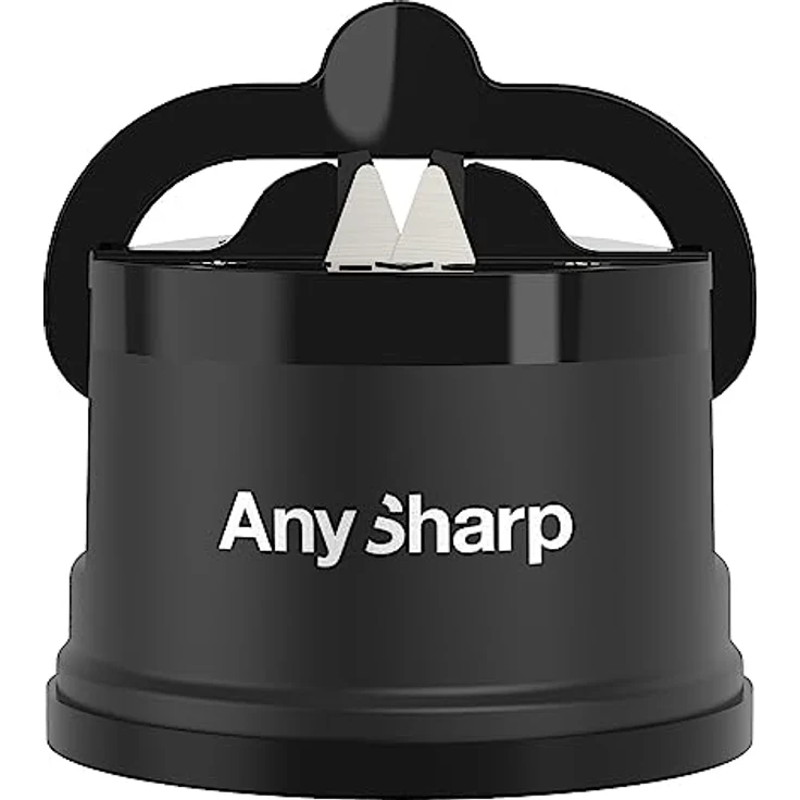 AnySharp Messerschaerfer mit Saugnapf, Schwarz – Bild 1