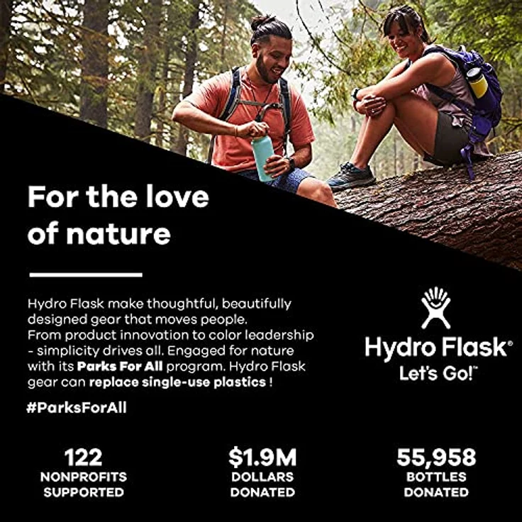HYDRO FLASK - Reise-Thermosflasche 473ml (16 oz) - Vakuumisolierter Edelstahl-Kaffeebecher Thermo - Flex Sip Lid Auslaufsicher - Coffee Travel Mug für Unterwegs - Edelstahl - Weite Öffnung - Indigo – Bild 4