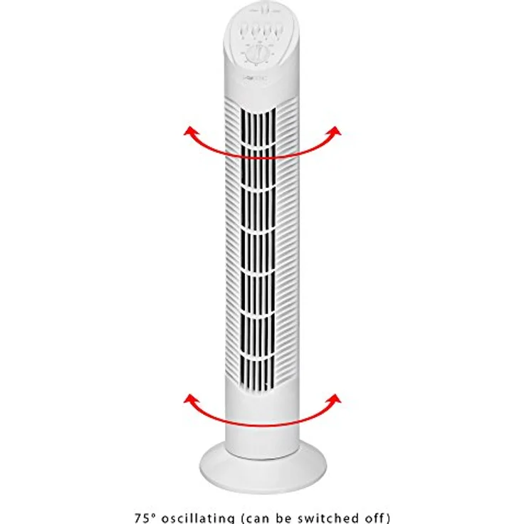 Clatronic T-VL 3546 Tower-Ventilator 75° oszillierend, 3 Geschwindigkeitsstufen, 120 Minuten-Timer – Bild 4