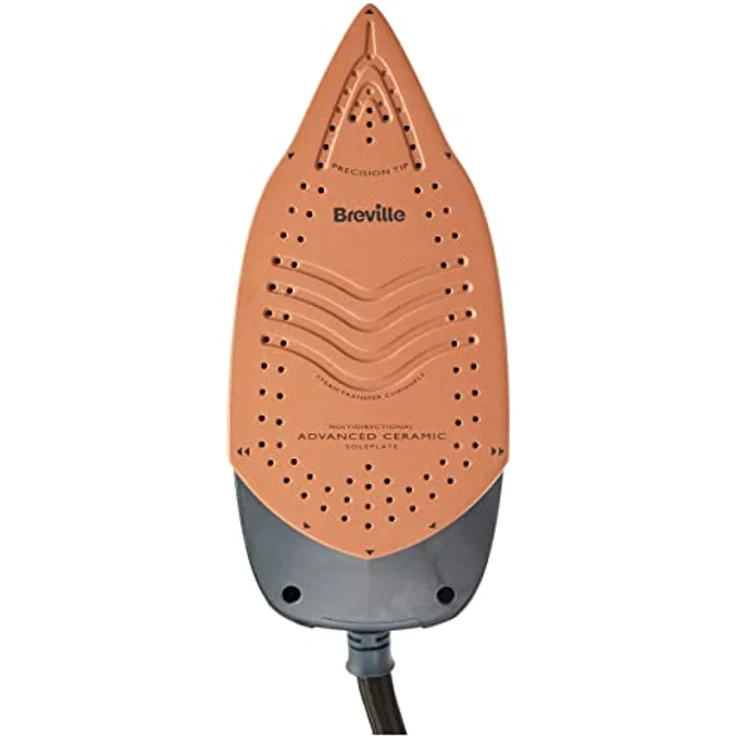 Breville Dampfbügelstation PressXpress soleTEMP | Konstante Dampfleistung 115g/Min. | 2600 W Dampfbügeleisen mit Multidirektionale Bügelsohle | Abnehmbarer 1,7L Wassertank | grau & roségold [VIN411X] – Bild 4