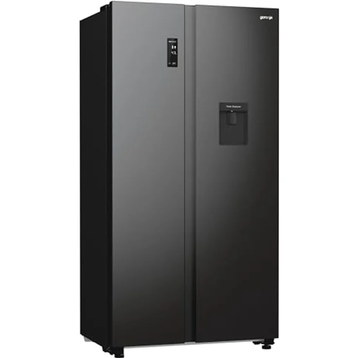 Gorenje NRR 9185 EABXLWD Side-by-Side-Kühlschrank, freistehend, schwarz, NoFrost, Breite 91 cm, Energieklasse E – Bild 7