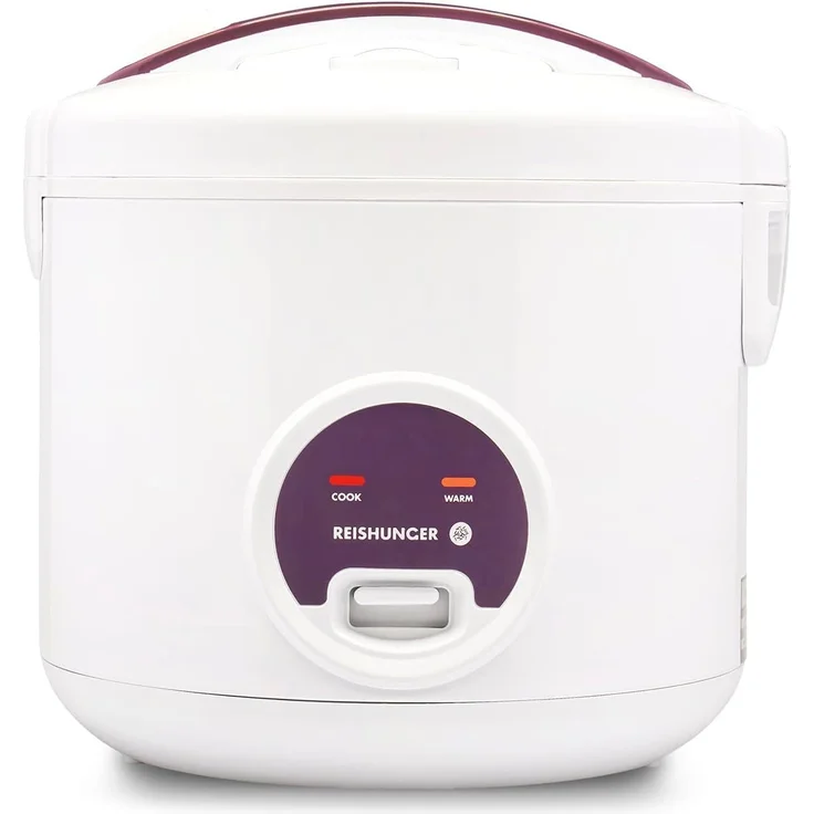Reishunger Reiskocher - Reiskocher mit Keramikbeschichtung, 1,8 L, 700,00 W, Mit Dampfgarfunktion & Warmhaltefunktion, XXL-Version, schlichtes Design – Bild 1