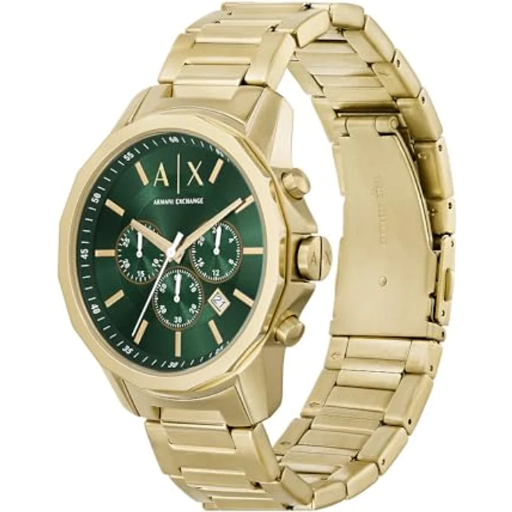 Armani Exchange Herrenuhr Banks Quarz/Chrono Uhrwerk 44 mm Gehäusegröße mit einem Edelstahlarmband AX1746 – Bild 4