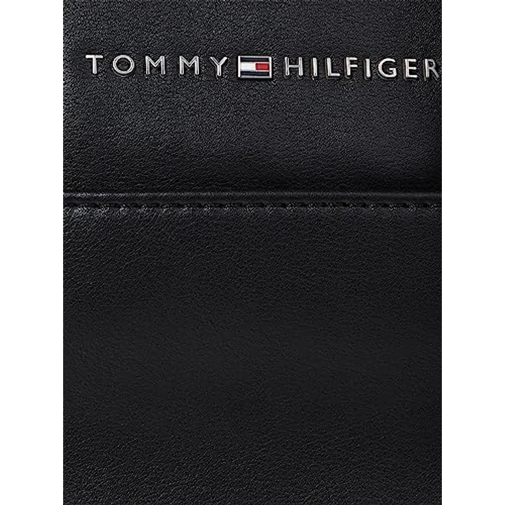 Tommy Hilfiger Umhängetasche TH CITY MINI REPORTER, Lederimitat, Schwarz – Bild 3