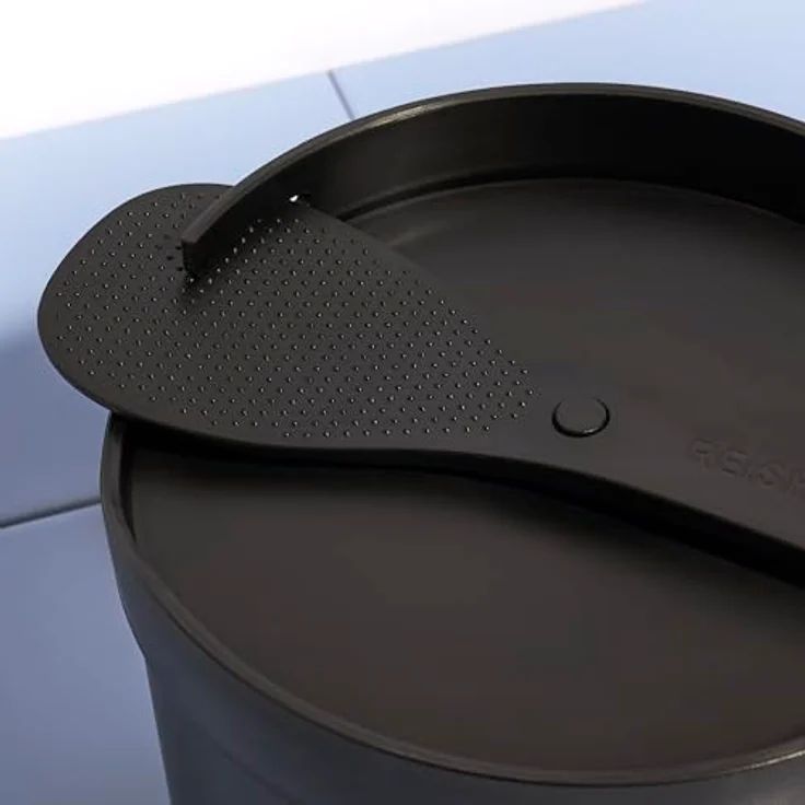 REISHUNGER Mikrowellen Reiskocher (1,7 l) - schwarz - Für perfekt gegarten Reis in nur 12 Minuten - Spülmaschinengeeignet – Bild 4