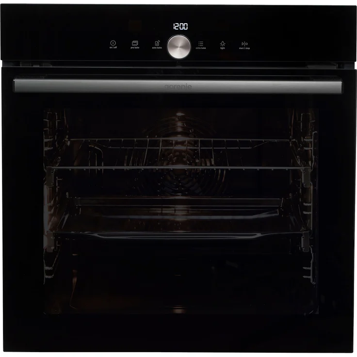 Gorenje BPS6747A09DBGOT Einbau-Backofen, 77 Liter SuperSize, Pyrolyse, schwarz