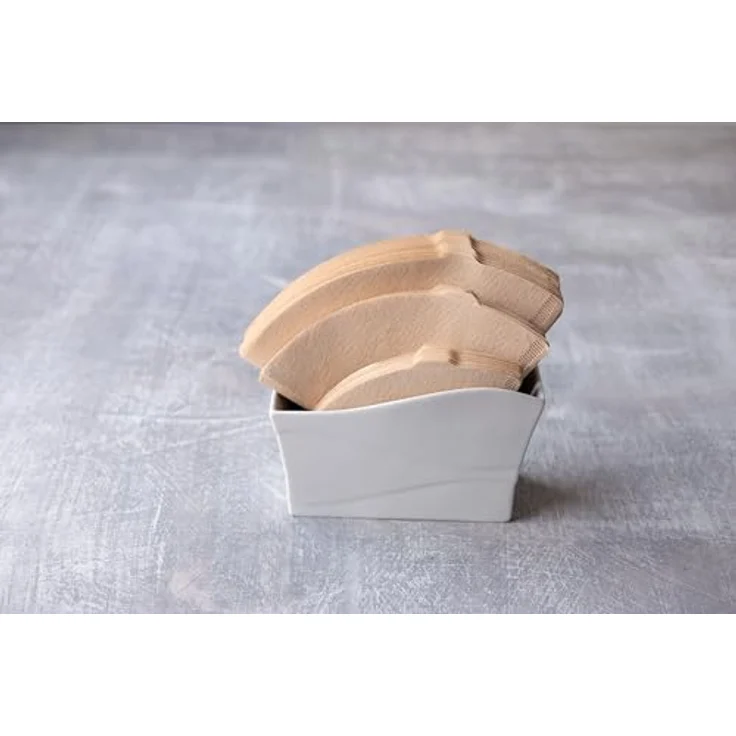 Papier-Kaffeefilter V60 von Hario 100 Stück, im Karton Size 02 Natürlich, ohne Tabs – Bild 4