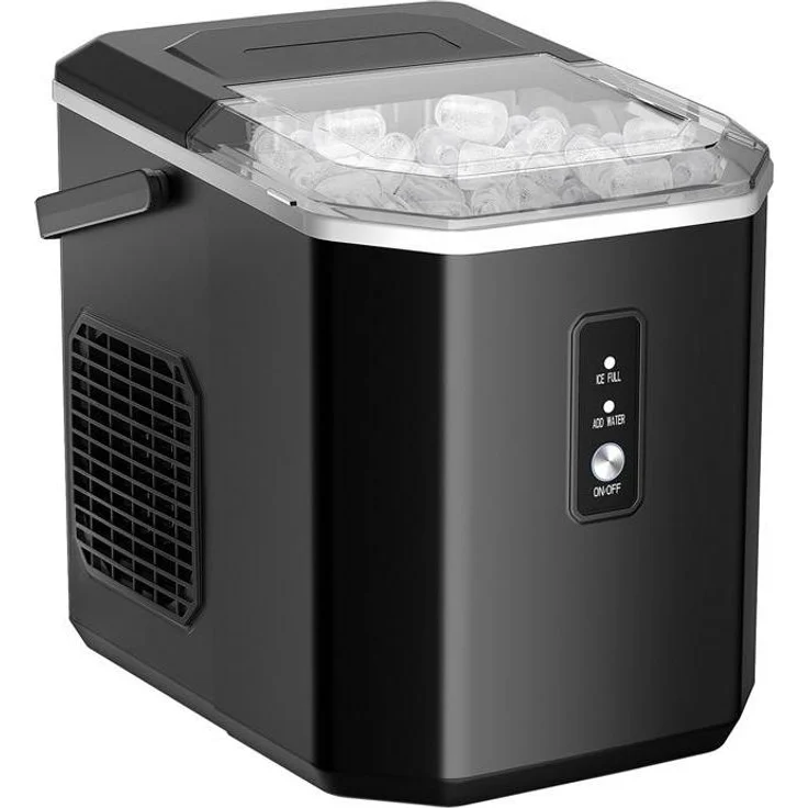 Euhomy IM011, Eiswürfelbereiter mit einer Produktion von 12 kg Eis pro Tag, 6 Minuten Schnellzubereitung und automatischer Reinigungsfunktion
