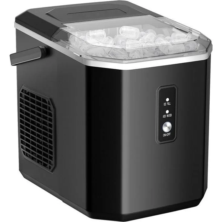 Euhomy IM011, Eiswürfelbereiter mit einer Produktion von 12 kg Eis pro Tag, 6 Minuten Schnellzubereitung und automatischer Reinigungsfunktion