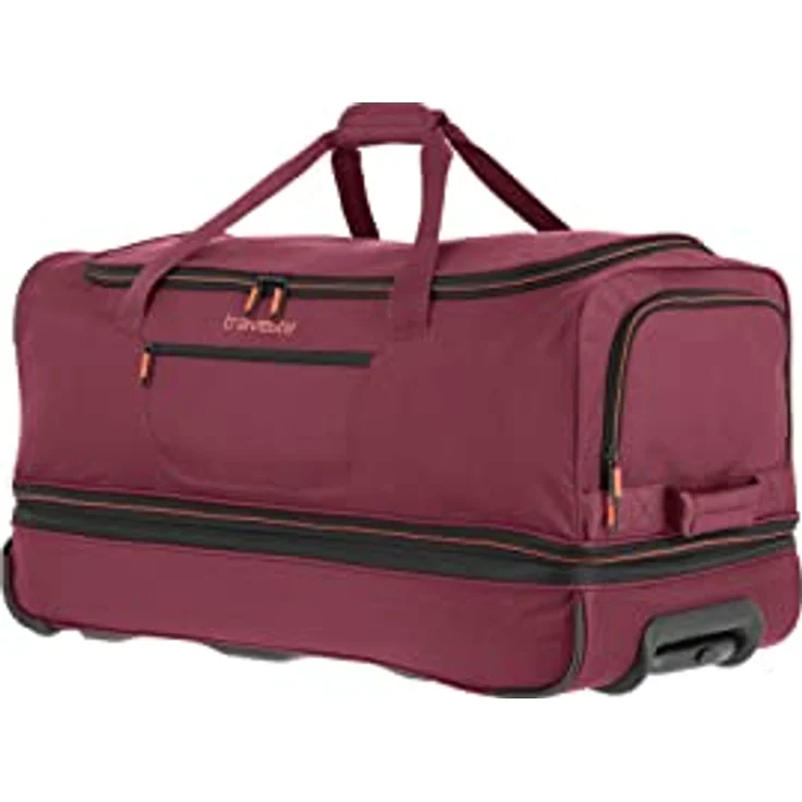 travelite 2-Rad Trolley Reisetasche Gr. L mit Dehnfalte, Gepäck Serie BASICS: Weichgepäck Reisetasche mit Rollen mit extra Volumen, 70 cm, 98 Liter (erweiterbar auf 119 Liter) – Bild 3