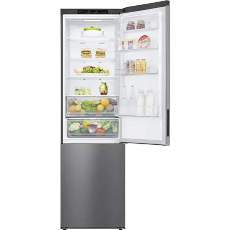 LG GBP62PZNAC Kühl-Gefrierkombination, freistehend, platinum silber, NoFrost, Schnellkühlen und -gefrieren, 0-Grad-Zone, Breite 60 cm, Energieklasse A – Bild 7