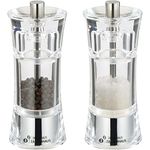 Zassenhaus Pfeffer- und Salzmühlen Set AACHEN, zum Selbstbefüllen, Ø 5,8 cm H: 14 cm, Acrylbehälter, Keramikmahlwerk, Gewürzmühle, auch für andere Gewürze - Preisvergleich