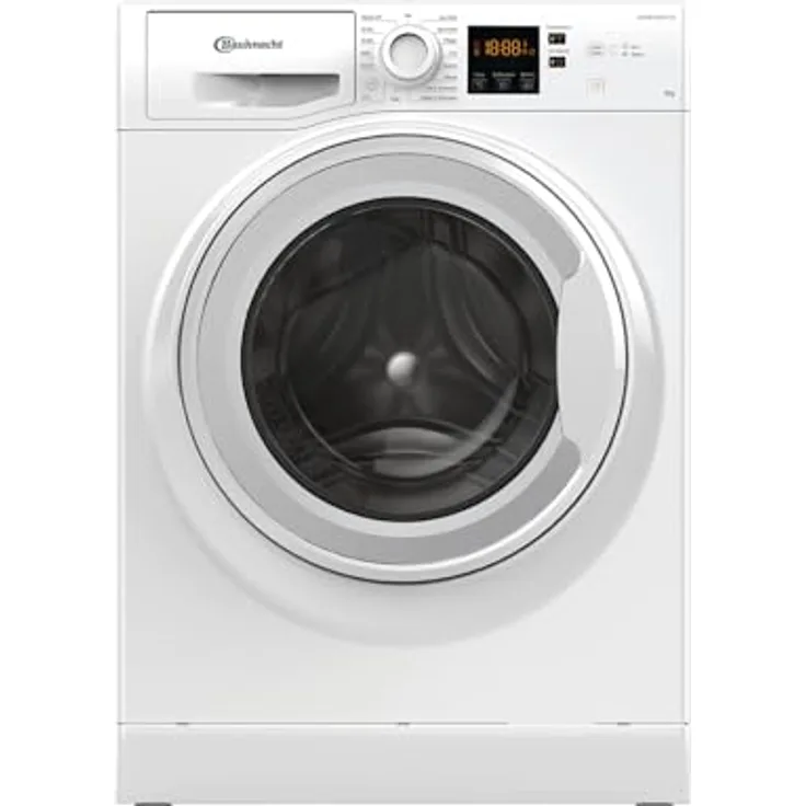 Bauknecht W8 W6400 A, Frontlader Waschmaschine mit 8kg Fassungsvermögen, Mehrfachwasserschutz+, Weiß