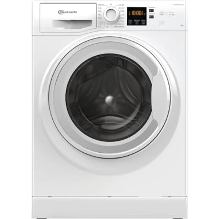 Bauknecht W8 W6400 A, Frontlader Waschmaschine mit 8kg Fassungsvermögen, Mehrfachwasserschutz+, Weiß – Bild 1