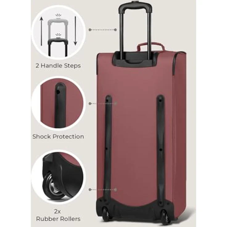 Redolz Duffle Essentials 2 Rollen Reisetasche 71 cm rose - Preisvergleich – Bild 4