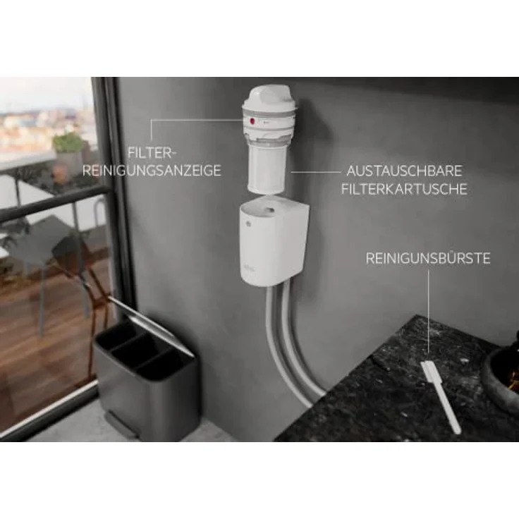 Electrolux MDA Austauschkartuschen f.MikroplastikFil A4WHCAR1 (VE2), Wasserfilter - Doppelpack, hält jeweils ca. 6 Monate, Kunststoffrecycling, blau – Bild 2