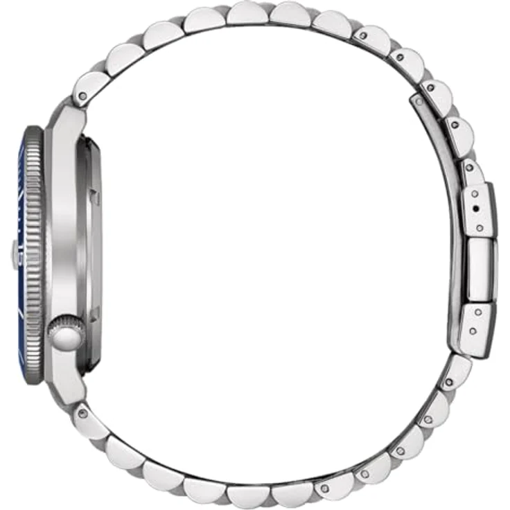 Citizen NJ0230-59L Herrenuhr Automatik, Edelstahl silberfarben, blaues Zifferblatt, 10 ATM wasserdicht, 40 mm Durchmesser – Bild 3