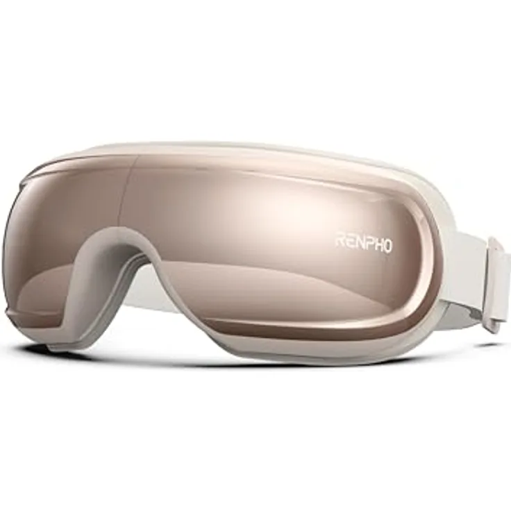 RENPHO Eyeris 3 G010V, Gesichtsmassagegerät mit 3 Akkupressur-Modi, Wärme- und Vibrationsfunktion, inkl. kühlbarer Gel-Maske, ergonomisches Design