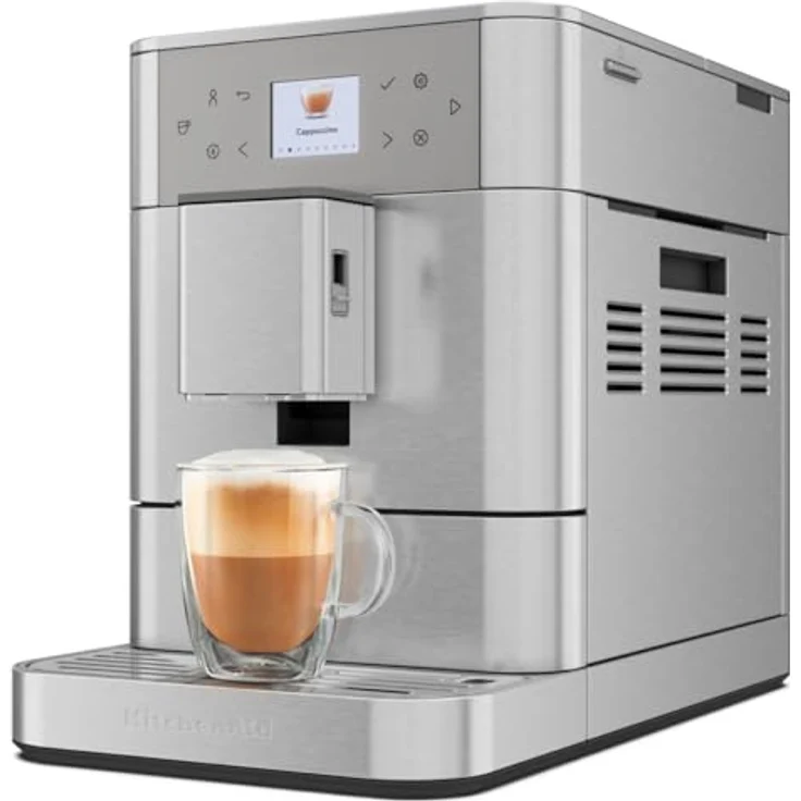 KitchenAid Kaffeevollautomat 5KES8556ESX, Kaffeemaschine mit 15 voreingestellten Rezepten, silber – Bild 2