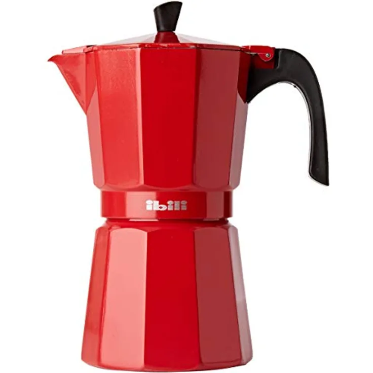 IBILI - Express-Kaffeekocher Bahia Roja, 9 Tassen, 450 ml, Aluminium