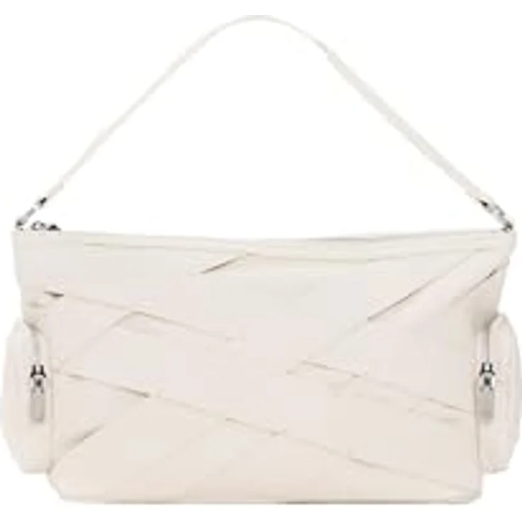 Desigual Cromo Schultertasche, 30 cm, beige, 100% Polyurethan, praktische Henkeltasche – Bild 3