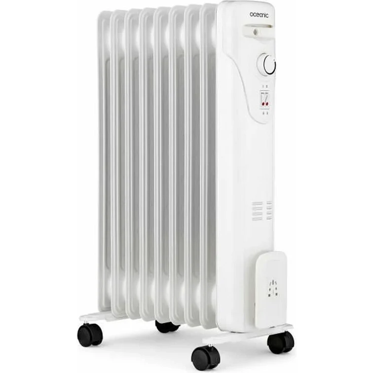 Oceanic 3 Powers Ölradiator, 2000 W mit 9 Heizelementen, elegantes Weißdesign