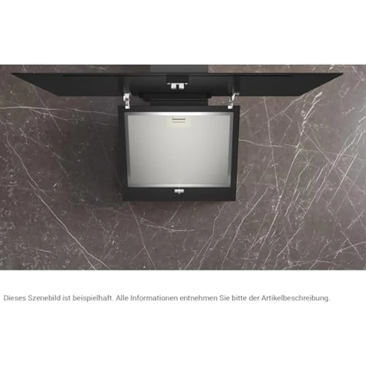 Siemens LC85KDK6K Kopffreihaube, 80 cm, schwarz/klarglas, mit TouchControl, Abluft- und Umluftbetrieb, 430 m³/h, Energieeffizienzklasse A – Bild 4