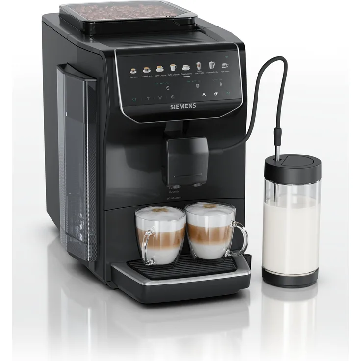 Siemens EQ500 TP555EF5 iAroma Kaffeevollautomat, 15 bar, 1,8 l Wassertank, 300 g Bohnenbehälter, AutoClean, Schwarz, inkl. Lieferung zum Aufstellungsort