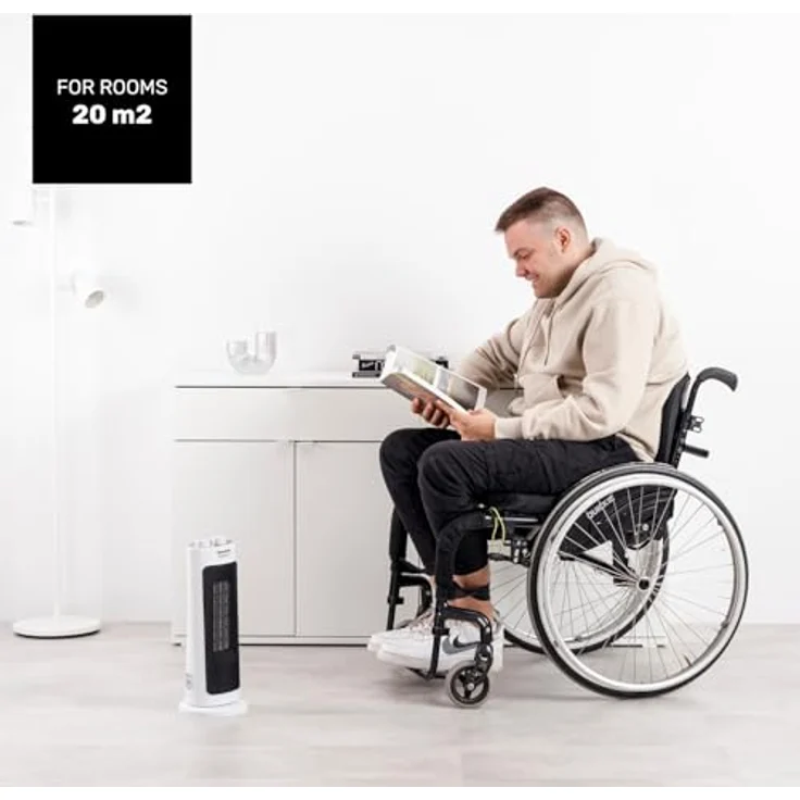 Taurus Heizung Atacama 2002, Heizlüfter mit 2000 W Leistung, Weiss – Bild 6