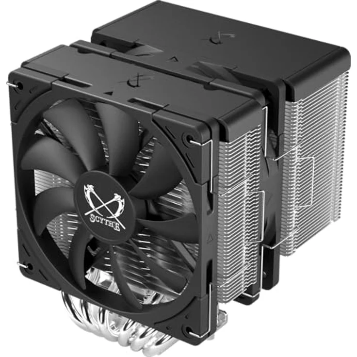Scythe Fuma 3 CPU Air Cooler, Dual Tower, Black Top Cover for Intel LGA1700, LGA1151, AMD AM5/Ryzen 120mm – Bild 2