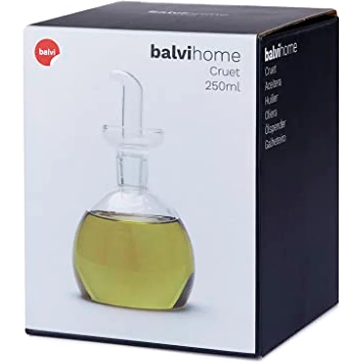 Ölflasche Basics250 ml 11,7 x 8,5 cm Glas transparent – Bild 3