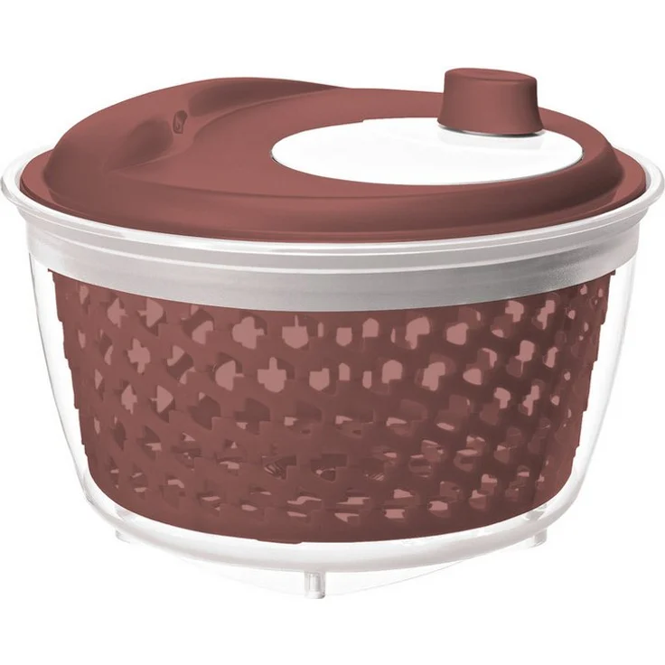 ROTHO Salatschleuder Fresh Salatschleuder, Kunststoff (PP) BPA-frei, 4,5 Liter Fassungsvermögen, modernes Design, Antirutschfüße – Bild 1