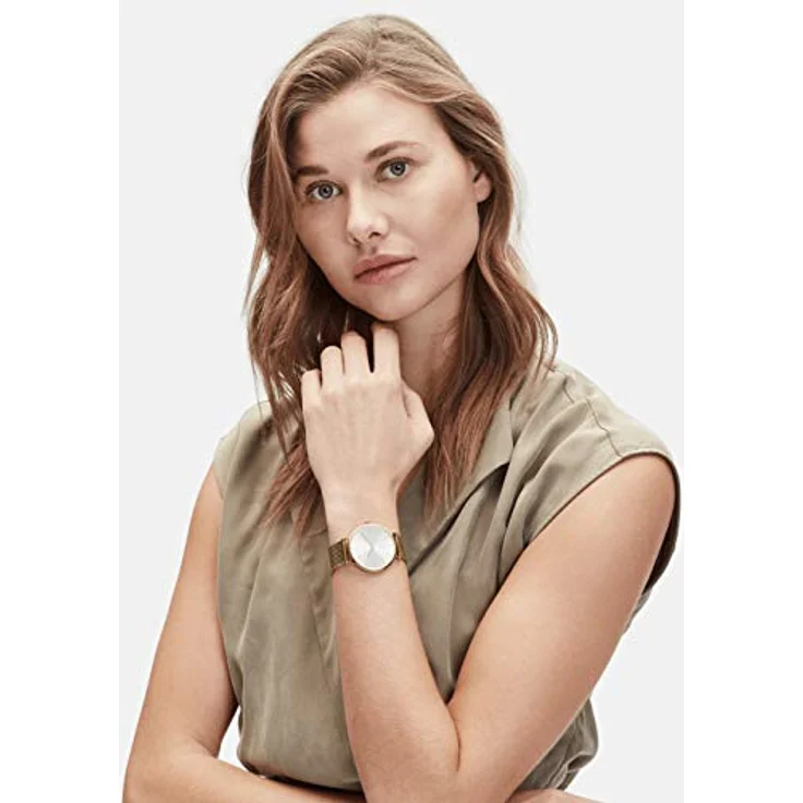 Liebeskind Berlin Damen Analog Quarz Uhr mit Edelstahl Armband LT-0249-MQ, Ip Gold-Silber, 50m wasserfest – Bild 5