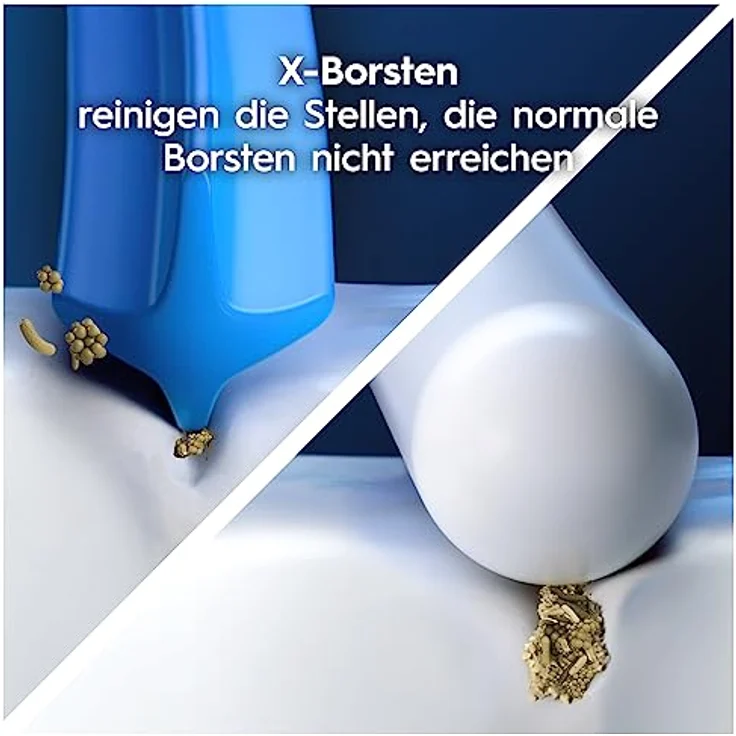 Oral-B Pro CrossAction Aufsteckbürsten für elektrische Zahnbürste, 10 Stück, überlegene Zahnreinigung, X-Borsten, Original Oral-B Zahnbürstenaufsatz, briefkastenfähige Verpackung, Made in Germany – Bild 3
