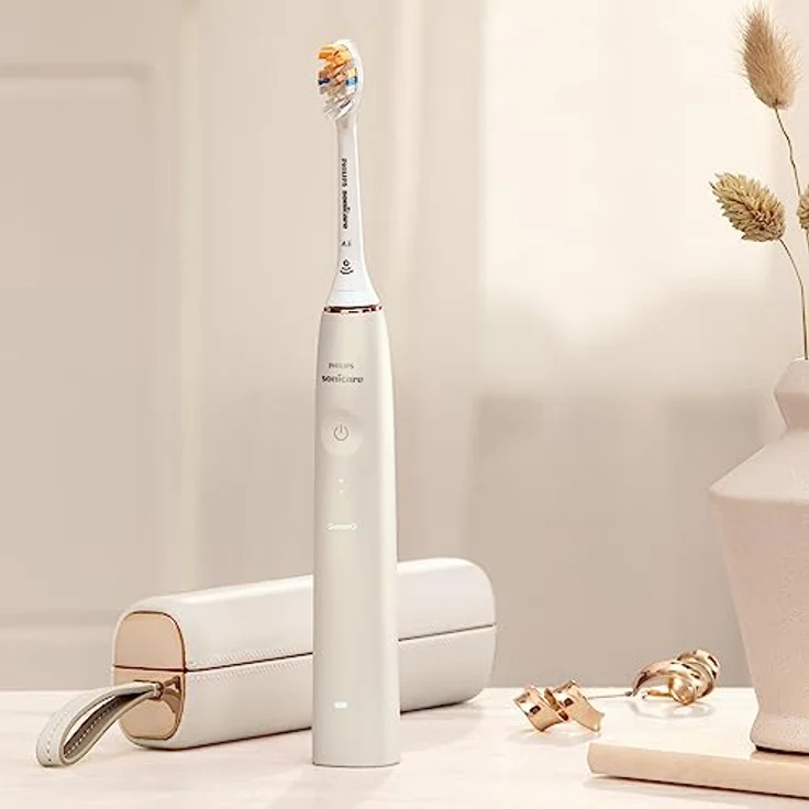 Philips Sonicare Prestige 9900 HX9992/11, Schallzahnbürste mit SenseIQ-Technologie, Erkennung, Anpassung + Pflege, All-in-One-Bürstenkopf, KI-gesteuerte Sonicare App, Champagner – Bild 5