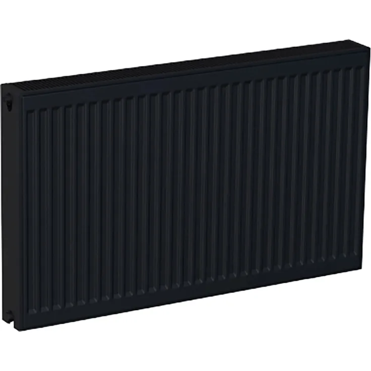 Sanicomfort Universal-Flachheizkörper Typ DK (22), 62 cm x 140 cm, Schwarz Matt, aus hochwertigem Stahl für Wohlfühlwärme