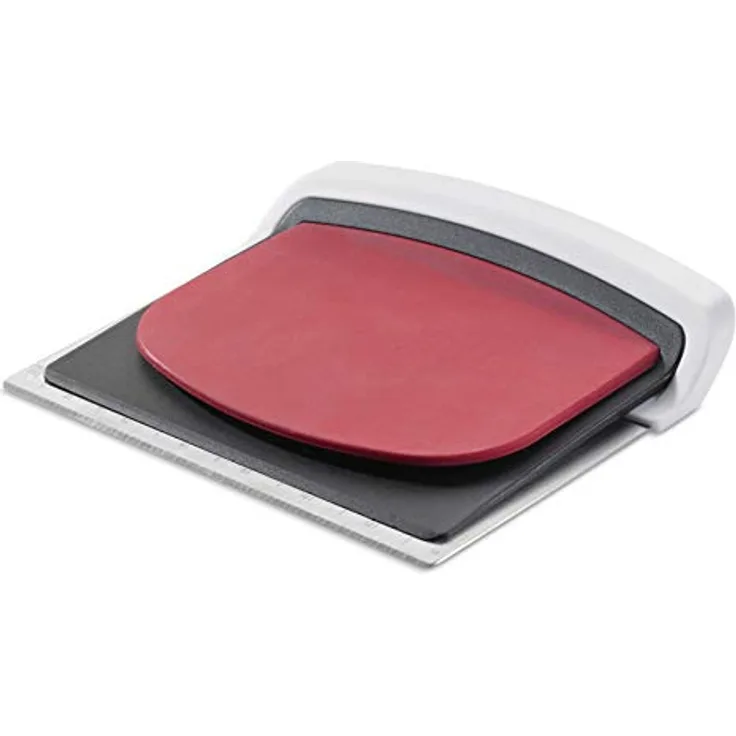 Küchenprofi Teigschaber Set, 18/8 Edelstahl & Kunststoff, Spülmaschinenfest, 3-teilig, Teigportionierer mit Messskala, Bunt, zum Portionieren, Schaben und Verteilen von Teig