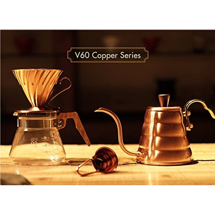 Hario Handfilter, Kaffeebereiter aus Kupfer – Bild 3